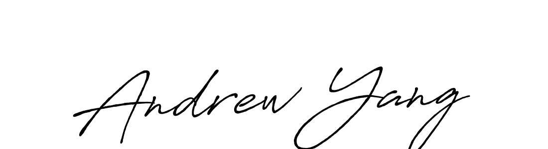 Create a beautiful signature design for name Andrew Yang. With this signature (Antro_Vectra_Bolder) fonts, you can make a handwritten signature for free. Andrew Yang signature style 7 images and pictures png