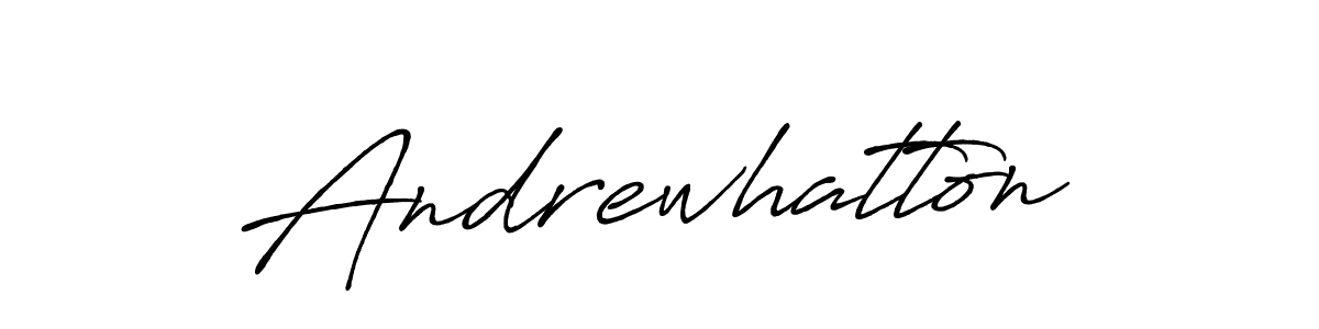 You should practise on your own different ways (Antro_Vectra_Bolder) to write your name (Andrewhatton) in signature. don't let someone else do it for you. Andrewhatton signature style 7 images and pictures png