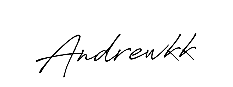 Andrewkk stylish signature style. Best Handwritten Sign (Antro_Vectra_Bolder) for my name. Handwritten Signature Collection Ideas for my name Andrewkk. Andrewkk signature style 7 images and pictures png