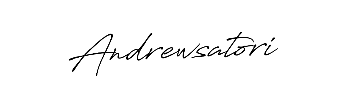 Design your own signature with our free online signature maker. With this signature software, you can create a handwritten (Antro_Vectra_Bolder) signature for name Andrewsatori. Andrewsatori signature style 7 images and pictures png