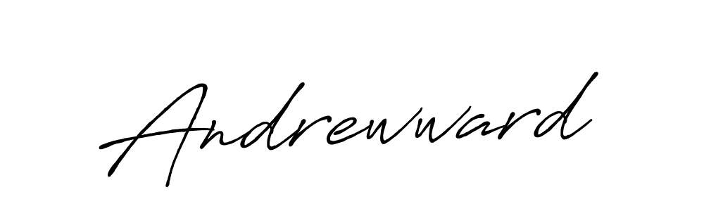 Andrewward stylish signature style. Best Handwritten Sign (Antro_Vectra_Bolder) for my name. Handwritten Signature Collection Ideas for my name Andrewward. Andrewward signature style 7 images and pictures png