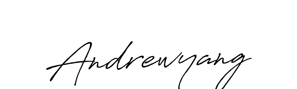 Also we have Andrewyang name is the best signature style. Create professional handwritten signature collection using Antro_Vectra_Bolder autograph style. Andrewyang signature style 7 images and pictures png