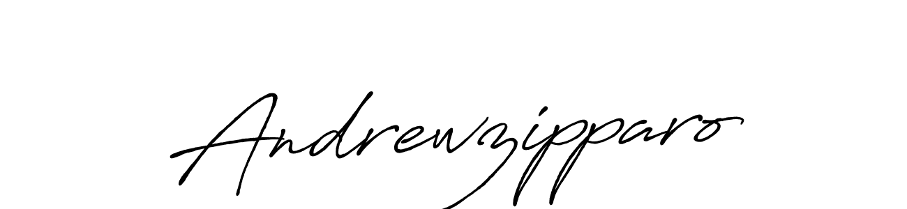 Design your own signature with our free online signature maker. With this signature software, you can create a handwritten (Antro_Vectra_Bolder) signature for name Andrewzipparo. Andrewzipparo signature style 7 images and pictures png