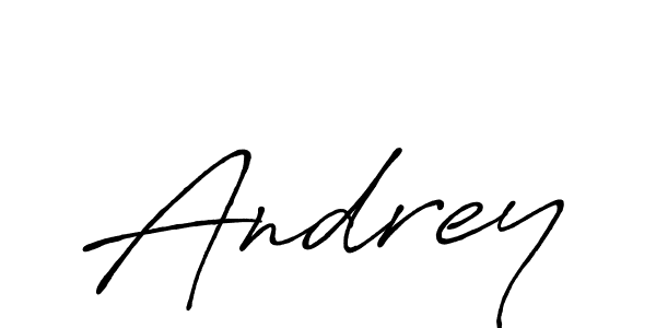Use a signature maker to create a handwritten signature online. With this signature software, you can design (Antro_Vectra_Bolder) your own signature for name Andrey. Andrey signature style 7 images and pictures png