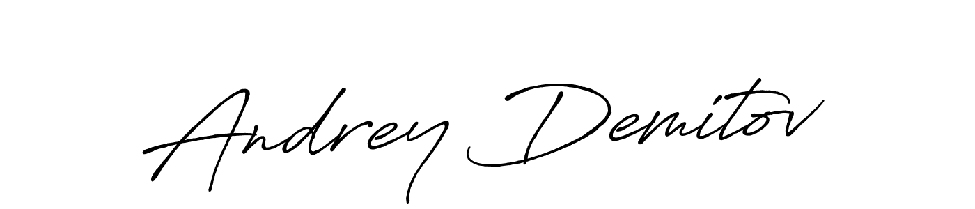 It looks lik you need a new signature style for name Andrey Demitov. Design unique handwritten (Antro_Vectra_Bolder) signature with our free signature maker in just a few clicks. Andrey Demitov signature style 7 images and pictures png