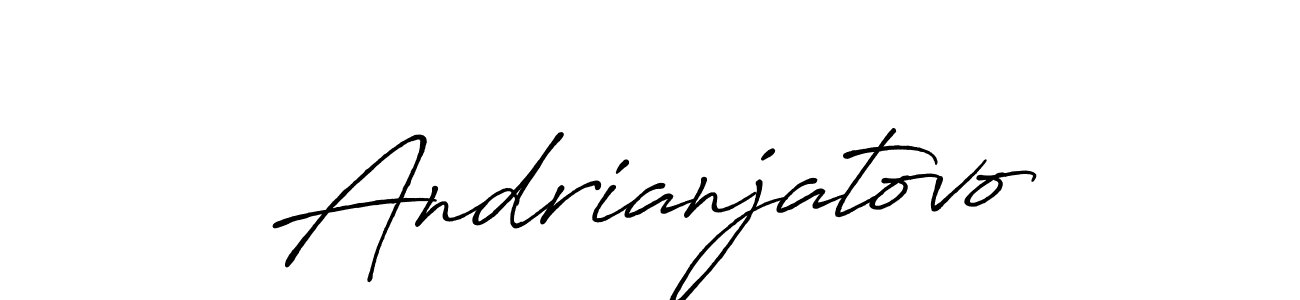 Design your own signature with our free online signature maker. With this signature software, you can create a handwritten (Antro_Vectra_Bolder) signature for name Andrianjatovo. Andrianjatovo signature style 7 images and pictures png