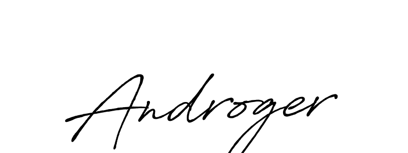 Make a beautiful signature design for name Androger. With this signature (Antro_Vectra_Bolder) style, you can create a handwritten signature for free. Androger signature style 7 images and pictures png