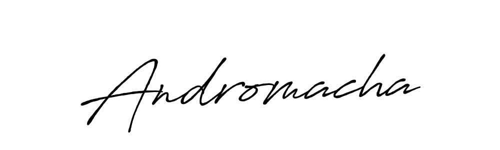 Andromacha stylish signature style. Best Handwritten Sign (Antro_Vectra_Bolder) for my name. Handwritten Signature Collection Ideas for my name Andromacha. Andromacha signature style 7 images and pictures png