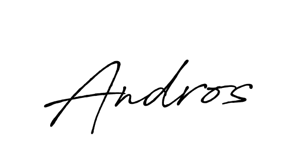 Design your own signature with our free online signature maker. With this signature software, you can create a handwritten (Antro_Vectra_Bolder) signature for name Andros. Andros signature style 7 images and pictures png