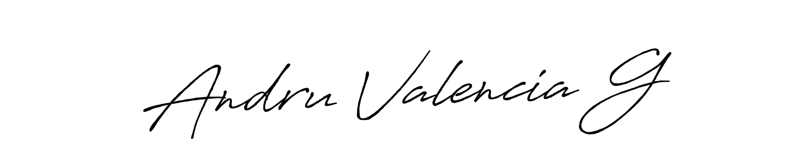 Make a beautiful signature design for name Andru Valencia G. Use this online signature maker to create a handwritten signature for free. Andru Valencia G signature style 7 images and pictures png
