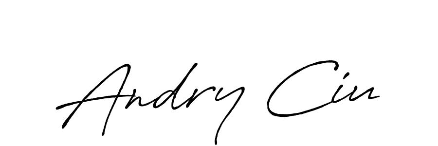 Make a beautiful signature design for name Andry Ciu. Use this online signature maker to create a handwritten signature for free. Andry Ciu signature style 7 images and pictures png