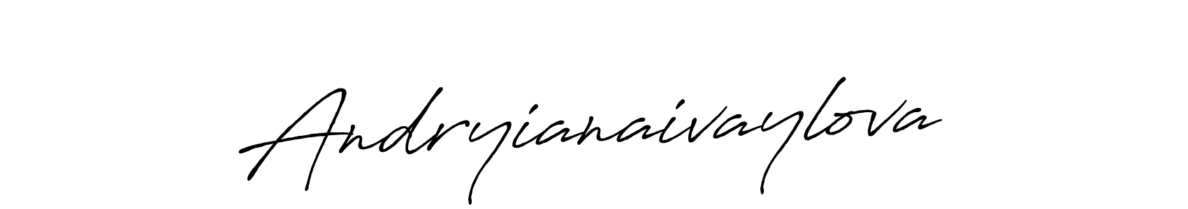 Design your own signature with our free online signature maker. With this signature software, you can create a handwritten (Antro_Vectra_Bolder) signature for name Andryianaivaylova. Andryianaivaylova signature style 7 images and pictures png