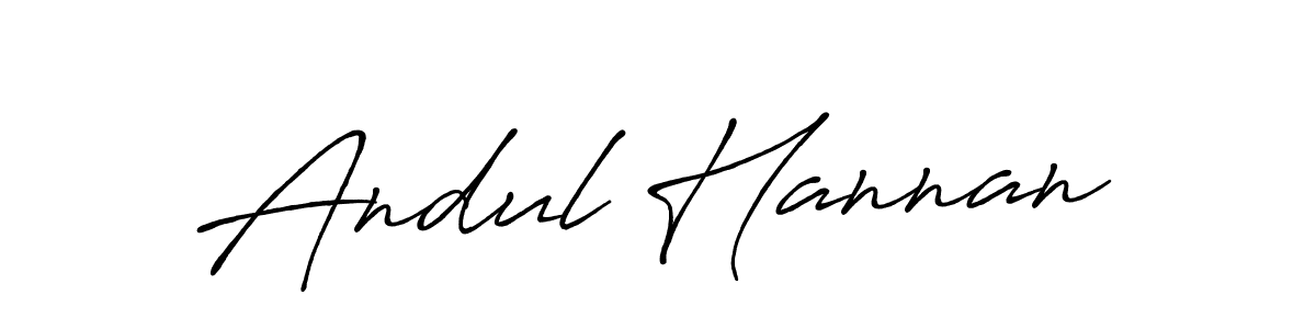 if you are searching for the best signature style for your name Andul Hannan. so please give up your signature search. here we have designed multiple signature styles  using Antro_Vectra_Bolder. Andul Hannan signature style 7 images and pictures png