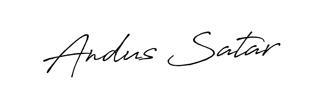 Also You can easily find your signature by using the search form. We will create Andus Satar name handwritten signature images for you free of cost using Antro_Vectra_Bolder sign style. Andus Satar signature style 7 images and pictures png