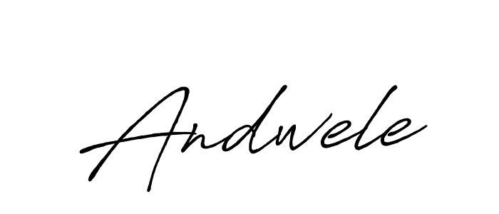 Also we have Andwele name is the best signature style. Create professional handwritten signature collection using Antro_Vectra_Bolder autograph style. Andwele signature style 7 images and pictures png