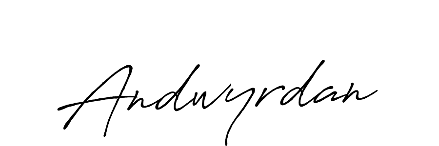 Make a beautiful signature design for name Andwyrdan. Use this online signature maker to create a handwritten signature for free. Andwyrdan signature style 7 images and pictures png