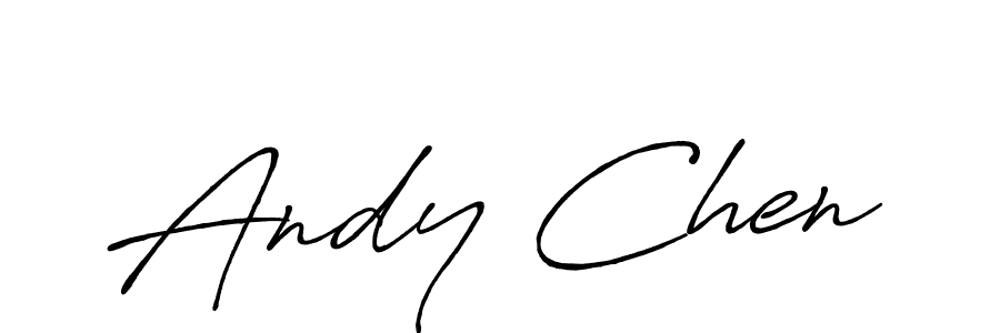 Similarly Antro_Vectra_Bolder is the best handwritten signature design. Signature creator online .You can use it as an online autograph creator for name Andy Chen. Andy Chen signature style 7 images and pictures png