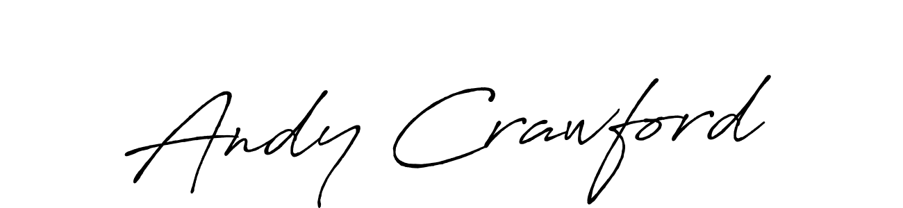 Use a signature maker to create a handwritten signature online. With this signature software, you can design (Antro_Vectra_Bolder) your own signature for name Andy Crawford. Andy Crawford signature style 7 images and pictures png