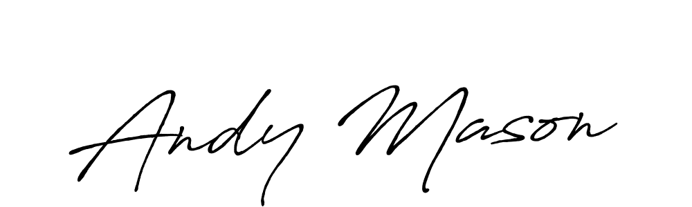Similarly Antro_Vectra_Bolder is the best handwritten signature design. Signature creator online .You can use it as an online autograph creator for name Andy Mason. Andy Mason signature style 7 images and pictures png