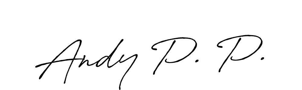 Make a beautiful signature design for name Andy P. P.. Use this online signature maker to create a handwritten signature for free. Andy P. P. signature style 7 images and pictures png