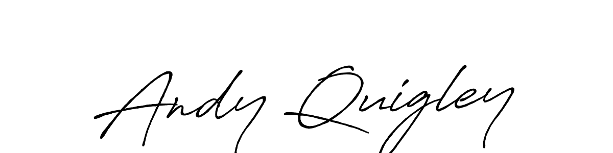 Also You can easily find your signature by using the search form. We will create Andy Quigley name handwritten signature images for you free of cost using Antro_Vectra_Bolder sign style. Andy Quigley signature style 7 images and pictures png