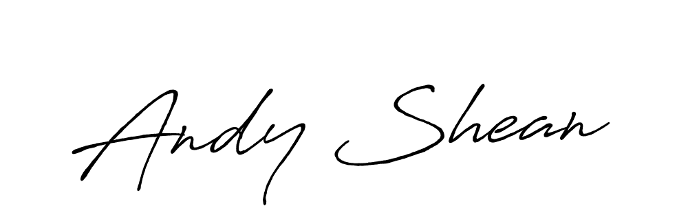 Design your own signature with our free online signature maker. With this signature software, you can create a handwritten (Antro_Vectra_Bolder) signature for name Andy Shean. Andy Shean signature style 7 images and pictures png