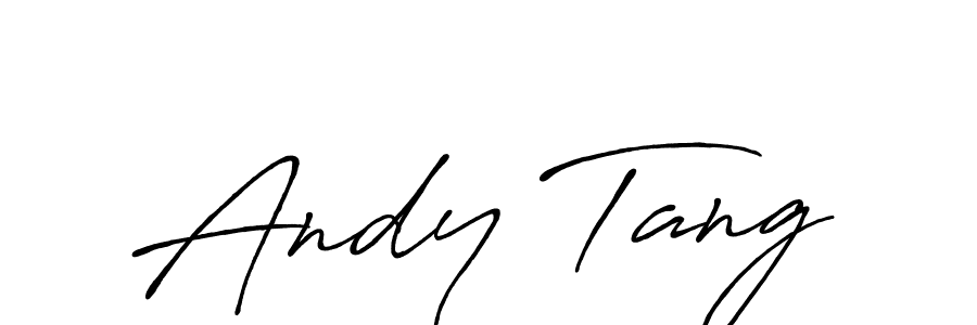 The best way (Antro_Vectra_Bolder) to make a short signature is to pick only two or three words in your name. The name Andy Tang include a total of six letters. For converting this name. Andy Tang signature style 7 images and pictures png