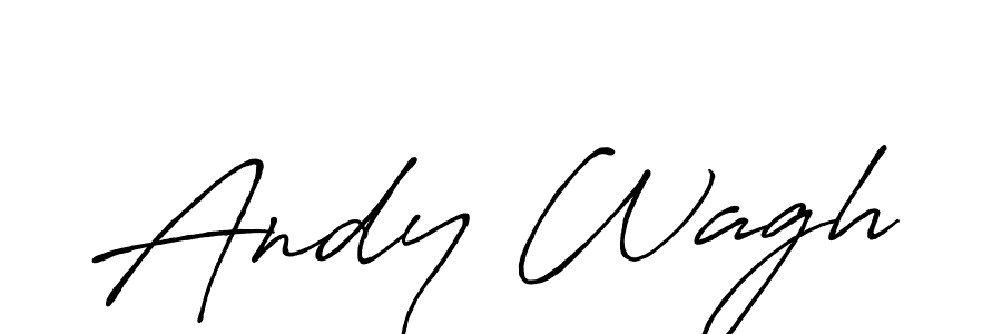 The best way (Antro_Vectra_Bolder) to make a short signature is to pick only two or three words in your name. The name Andy Wagh include a total of six letters. For converting this name. Andy Wagh signature style 7 images and pictures png