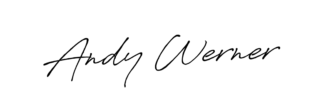 Also we have Andy Werner name is the best signature style. Create professional handwritten signature collection using Antro_Vectra_Bolder autograph style. Andy Werner signature style 7 images and pictures png