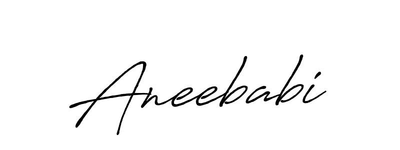 Make a beautiful signature design for name Aneebabi. With this signature (Antro_Vectra_Bolder) style, you can create a handwritten signature for free. Aneebabi signature style 7 images and pictures png