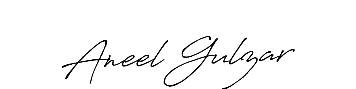 How to make Aneel Gulzar signature? Antro_Vectra_Bolder is a professional autograph style. Create handwritten signature for Aneel Gulzar name. Aneel Gulzar signature style 7 images and pictures png
