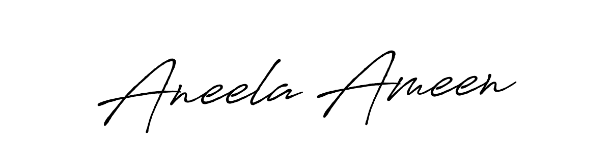 if you are searching for the best signature style for your name Aneela Ameen. so please give up your signature search. here we have designed multiple signature styles  using Antro_Vectra_Bolder. Aneela Ameen signature style 7 images and pictures png