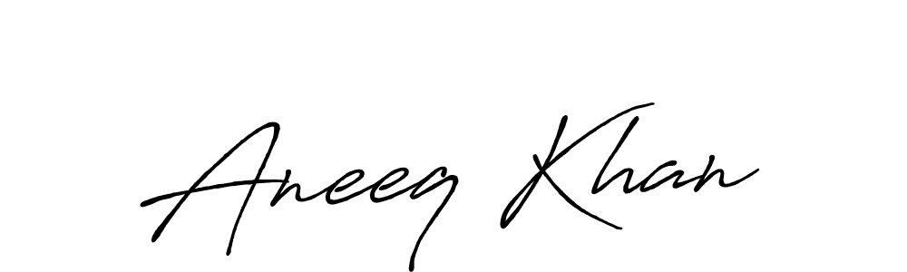 Make a short Aneeq Khan signature style. Manage your documents anywhere anytime using Antro_Vectra_Bolder. Create and add eSignatures, submit forms, share and send files easily. Aneeq Khan signature style 7 images and pictures png