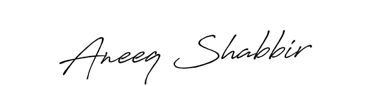 How to make Aneeq Shabbir signature? Antro_Vectra_Bolder is a professional autograph style. Create handwritten signature for Aneeq Shabbir name. Aneeq Shabbir signature style 7 images and pictures png