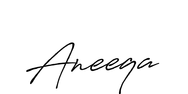 Aneeqa stylish signature style. Best Handwritten Sign (Antro_Vectra_Bolder) for my name. Handwritten Signature Collection Ideas for my name Aneeqa. Aneeqa signature style 7 images and pictures png