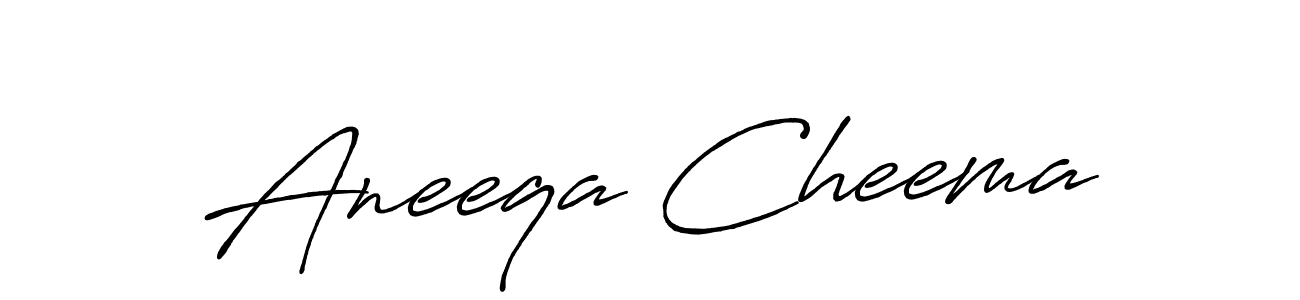 Use a signature maker to create a handwritten signature online. With this signature software, you can design (Antro_Vectra_Bolder) your own signature for name Aneeqa Cheema. Aneeqa Cheema signature style 7 images and pictures png