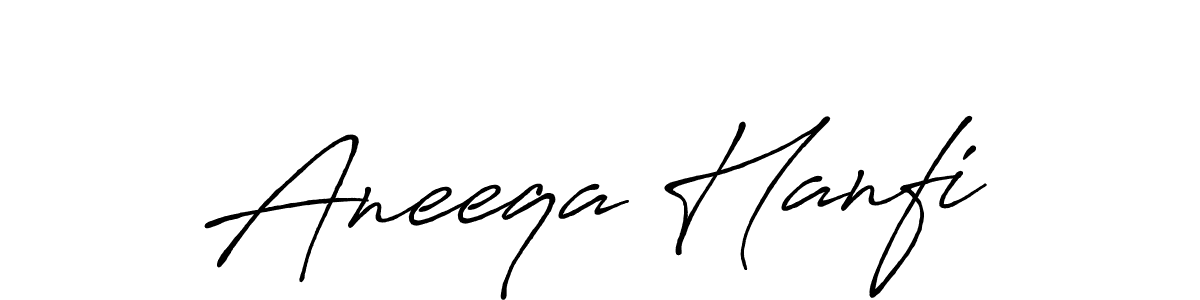 This is the best signature style for the Aneeqa Hanfi name. Also you like these signature font (Antro_Vectra_Bolder). Mix name signature. Aneeqa Hanfi signature style 7 images and pictures png