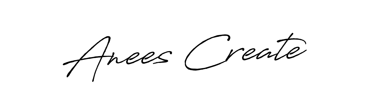 Make a beautiful signature design for name Anees Create. With this signature (Antro_Vectra_Bolder) style, you can create a handwritten signature for free. Anees Create signature style 7 images and pictures png
