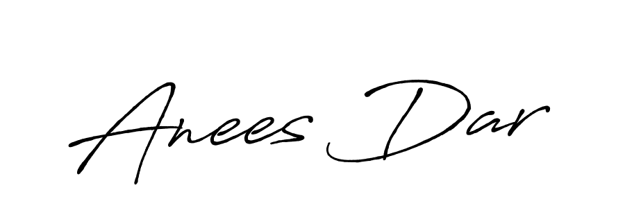 Design your own signature with our free online signature maker. With this signature software, you can create a handwritten (Antro_Vectra_Bolder) signature for name Anees Dar. Anees Dar signature style 7 images and pictures png