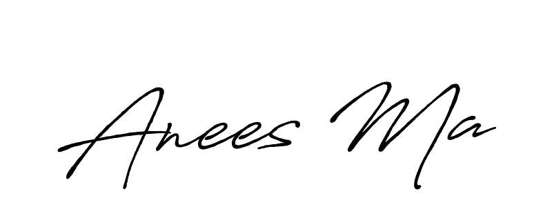 Create a beautiful signature design for name Anees Ma. With this signature (Antro_Vectra_Bolder) fonts, you can make a handwritten signature for free. Anees Ma signature style 7 images and pictures png