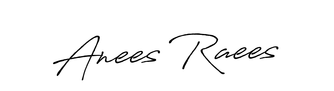 Use a signature maker to create a handwritten signature online. With this signature software, you can design (Antro_Vectra_Bolder) your own signature for name Anees Raees. Anees Raees signature style 7 images and pictures png