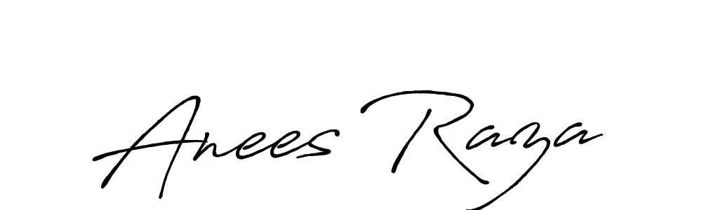 How to make Anees Raza name signature. Use Antro_Vectra_Bolder style for creating short signs online. This is the latest handwritten sign. Anees Raza signature style 7 images and pictures png