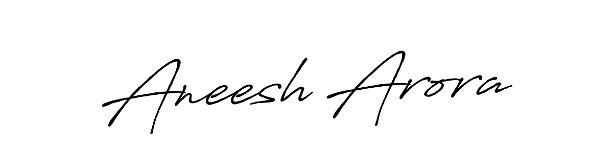 Use a signature maker to create a handwritten signature online. With this signature software, you can design (Antro_Vectra_Bolder) your own signature for name Aneesh Arora. Aneesh Arora signature style 7 images and pictures png