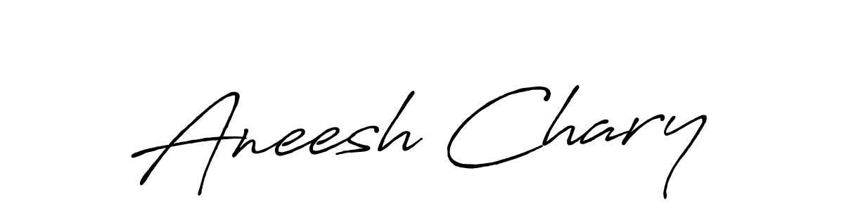 Create a beautiful signature design for name Aneesh Chary. With this signature (Antro_Vectra_Bolder) fonts, you can make a handwritten signature for free. Aneesh Chary signature style 7 images and pictures png