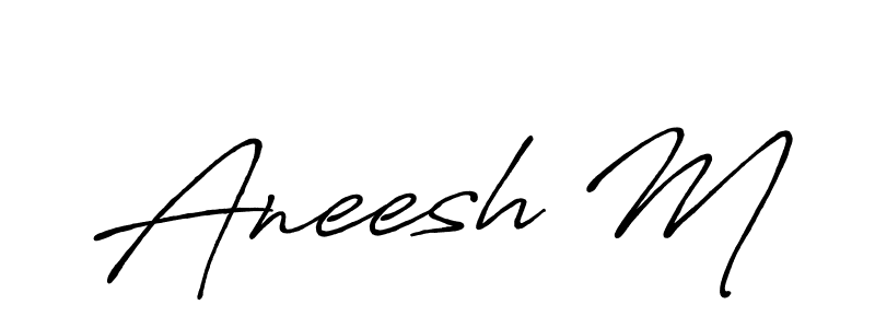 This is the best signature style for the Aneesh M name. Also you like these signature font (Antro_Vectra_Bolder). Mix name signature. Aneesh M signature style 7 images and pictures png