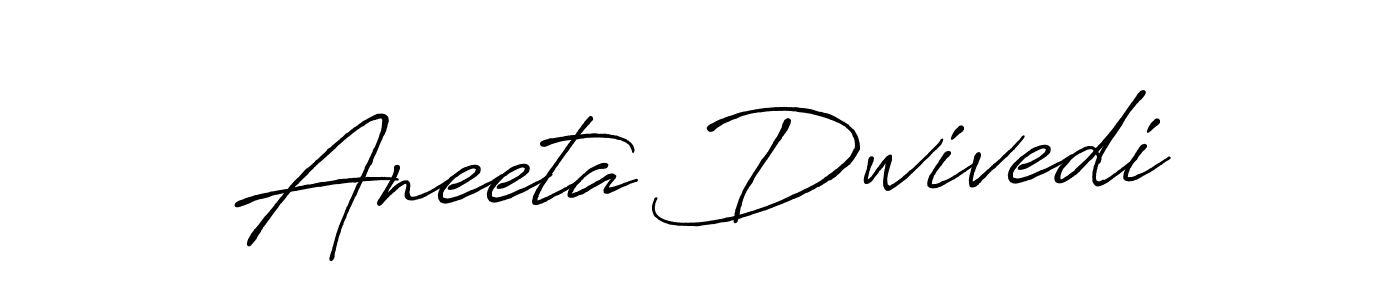 Make a beautiful signature design for name Aneeta Dwivedi. With this signature (Antro_Vectra_Bolder) style, you can create a handwritten signature for free. Aneeta Dwivedi signature style 7 images and pictures png