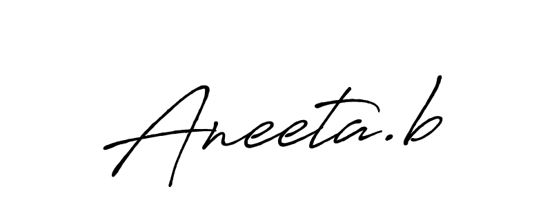 Make a beautiful signature design for name Aneeta.b. Use this online signature maker to create a handwritten signature for free. Aneeta.b signature style 7 images and pictures png