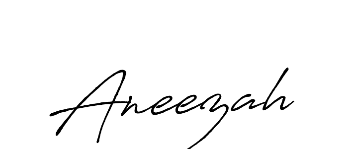 Design your own signature with our free online signature maker. With this signature software, you can create a handwritten (Antro_Vectra_Bolder) signature for name Aneezah. Aneezah signature style 7 images and pictures png