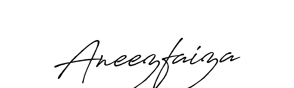 Create a beautiful signature design for name Aneezfaiza. With this signature (Antro_Vectra_Bolder) fonts, you can make a handwritten signature for free. Aneezfaiza signature style 7 images and pictures png