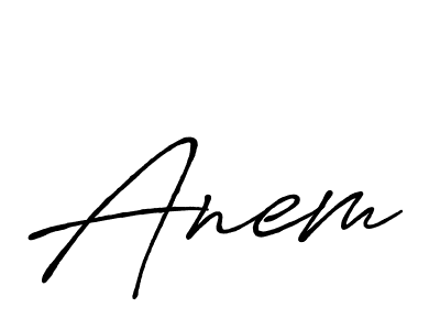 Also we have Anem name is the best signature style. Create professional handwritten signature collection using Antro_Vectra_Bolder autograph style. Anem signature style 7 images and pictures png